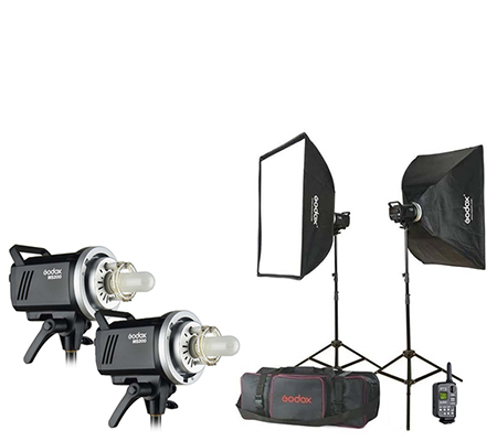 Godox MS200-E Monolight Flash Studio Lighting Kit