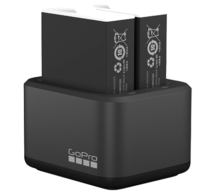GoPro Dual Battery Charger + Dual Enduro Batteries for HERO 12/11/10/9 (ADDBD-211-AS)
