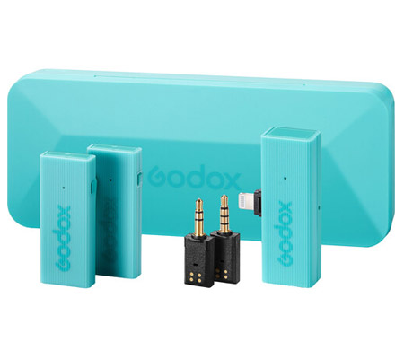 Godox MoveLink Mini LT Dual Wireless Microphone for Camera & iOS Device Macaron Green