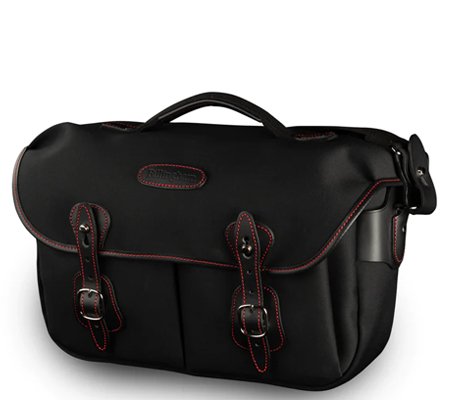 Billingham 50 Years Hadley Pro 2020 Black Canvas Black Leather Red Stitching