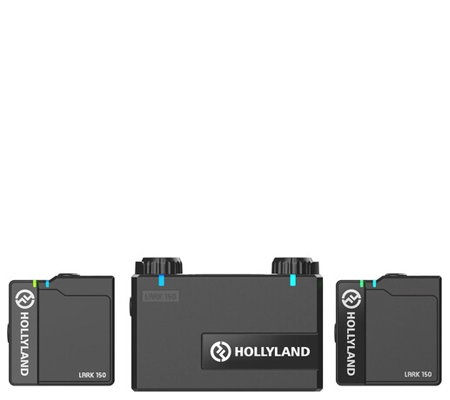 Hollyland Lark 150 Black Clip On Wireless Dual Microphone System