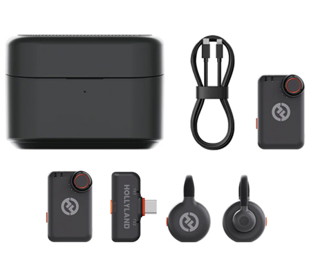 Hollyland LARK M2S Combo Dual Wireless Microphone System for Cameras & Smartphone