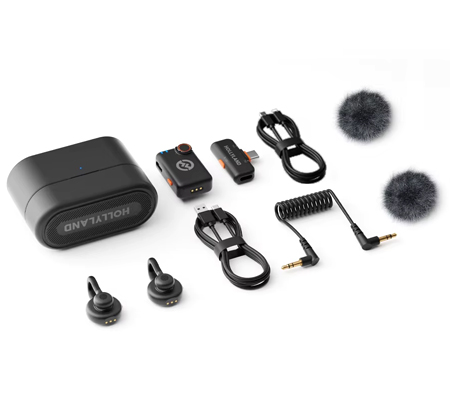 Hollyland LARK M2S Combo Dual Wireless Microphone System for Cameras & Smartphone
