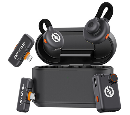 Hollyland LARK M2S Ultimate Combo Dual Wireless Microphone System for Camera&Smartphone