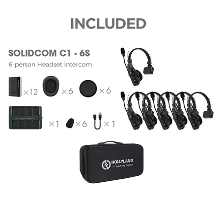 Hollyland Solidcom C1-6S Headset Wireless Intercom System