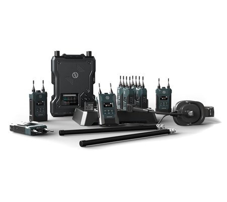 Hollyland Solidcom M1 Full-Duplex Wireless Intercom Solution 8 Beltpacks and Headsets