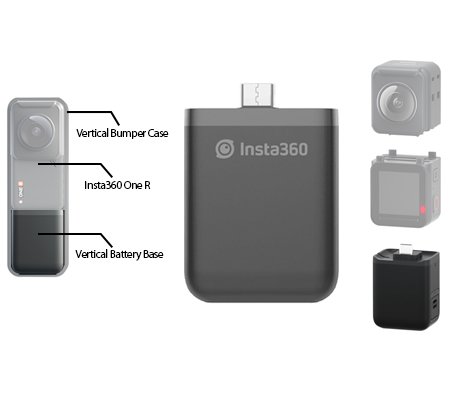 Insta360 ONE R Vertical Battery Base