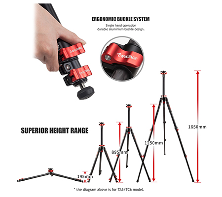 iFootage Gazelle TA6S Uprise Tripod Aluminum + iFootage Komodo K5 Fluid Head