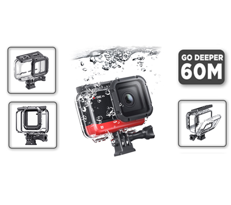 Insta360 One RS 4K Boost Lens Dive Case Housing Casing Underwater