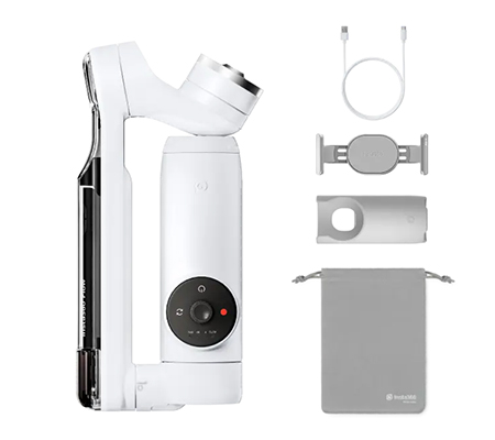 Insta360 Flow Gimbal Stabilizer for Smartphone Summit White