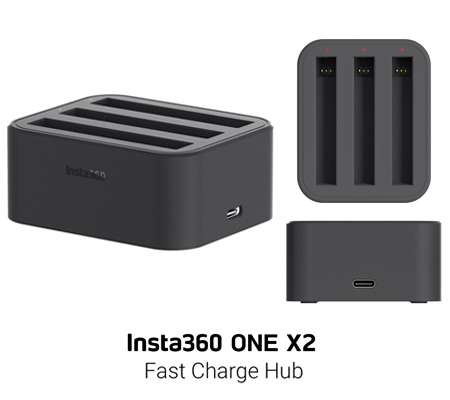 Insta360 ONE X2 Triple Battery Charger Fast Charging HUB
