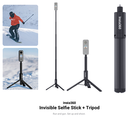 Insta360 Invisible Selfie Stick + Tripod