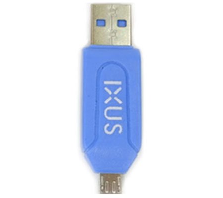 Card Reader IXUS OTG Micro USB Blue