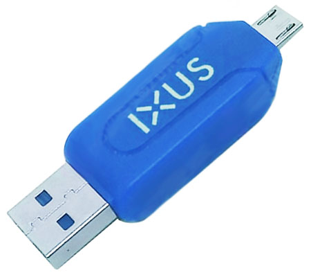Card Reader IXUS OTG Micro USB Blue