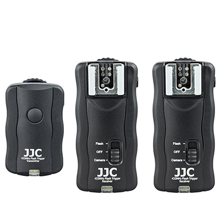 JJC JF-U2 Wireless Remote Control & Flash Trigger Kit (1 Transmitter + 2 Receivers)