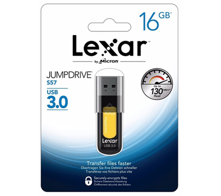Lexar 16GB Jumpdrive S57 USB 3.0 Flash Drive