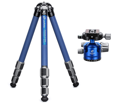 Leofoto LP-324C Poseidon Carbon Tripod with Ball Head LH-40R Blue