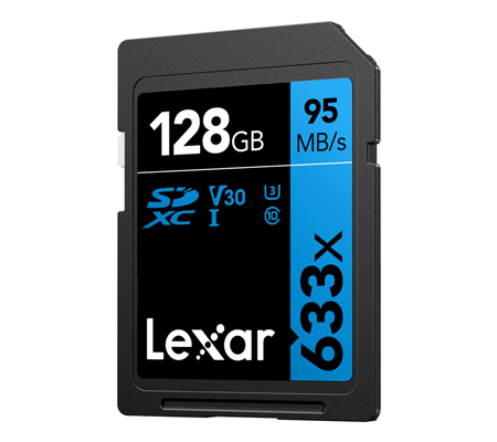 Lexar 128GB Professional UHS-I SDXC Memory Card (U1)