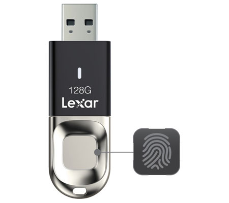 Lexar 128GB JumpDrive Fingerprint F35 USB 3.0 Flash Drive