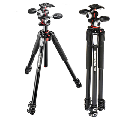 Manfrotto Aluminium Flatlay Horizontal Tripod with 3-Way Head (MK055XPRO3-3W)