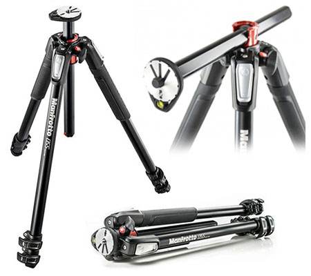 Manfrotto Aluminium 3-Section Tripod with Horizontal Column (MT055XPRO3-055)