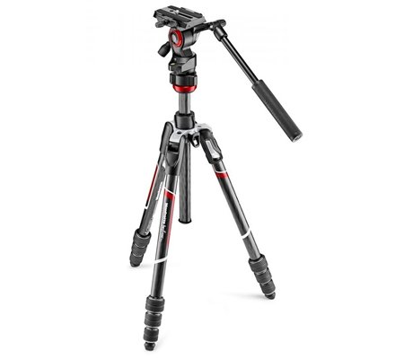 Manfrotto Befree Live Carbon Fiber Video Tripod Kit Twist (MVKBFRTC-LIVE)