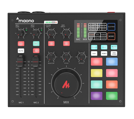 Maonocaster Single Mic All-In-One Podcast Production Studio AU-AM100-K1