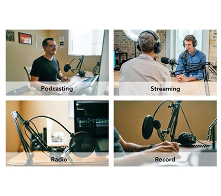 Maonocaster Single Mic All-In-One Podcast Production Studio AU-AM100-K1