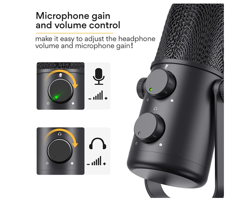 Maono USB Microphone Podcast Set Cardioid Condenser AU-902