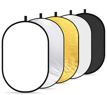 Neewer 5 in 1 Portable Lighting Collapsible Reflector / Diffuser Kit 80 x 120cm
