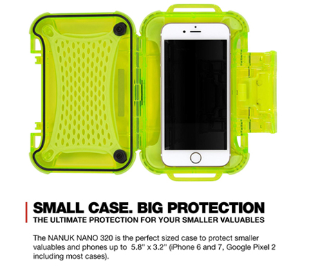 Nanuk Nano 320 Protective Hard Case Lime