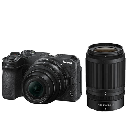 Nikon  Z30 kit 16-50mm + 50-250mm f/4.5-6.3 VR Mirrorless Camera