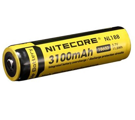 Nitecore 18650 Li-ion Rechargeable Battery 3100mAh NL188