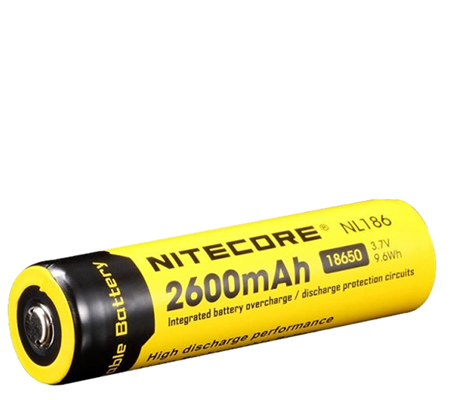 Nitecore 18650 Li-ion Rechargeable Battery 2600mAh NL186