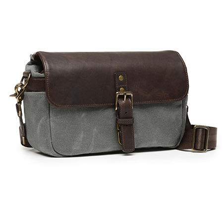 Ona The 50/50 Bowery Messenger Bag Smoke / Dark Truffle