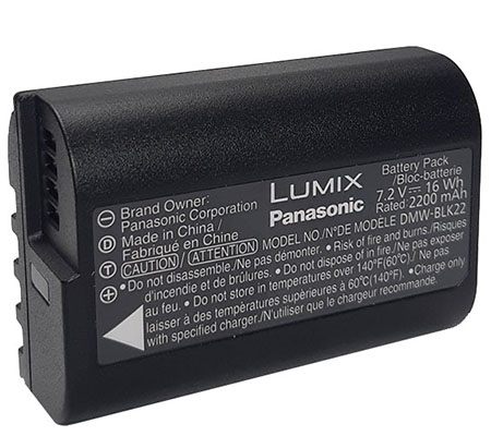 Panasonic DMW-BLK22 Lithium-Ion Battery for Panasonic Lumix S5/GH5 II/GH6