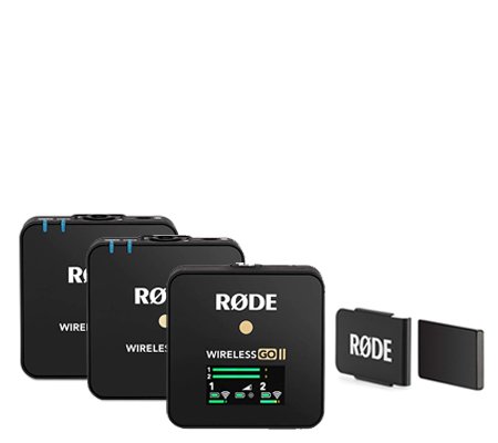 Rode Wireless GO II Dual Channel Wireless Microphone System with Rode MagClip Go