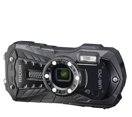 Ricoh WG-70 Waterproof Digital Camera Black
