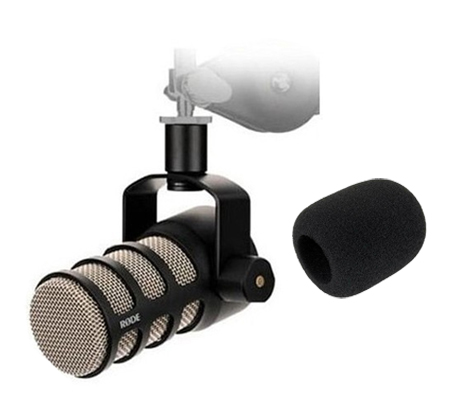 Rode PodMic Dynamic Podcasting Microphone with Rode WS2 Windshield