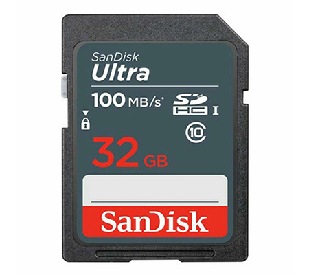 Sandisk SDHC Ultra 32GB UHS-I (Read 100MB/s)