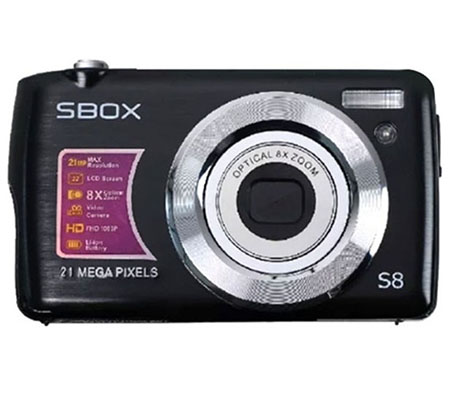 SBOX S8 Digital Camera Pocket Black