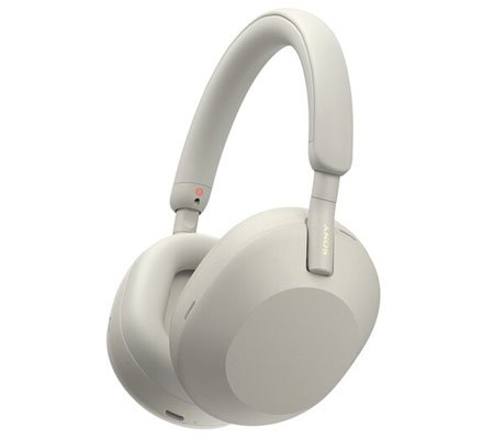 Sony WH-1000XM5 Noise-Canceling Wireless Over-Ear Headphones Silver