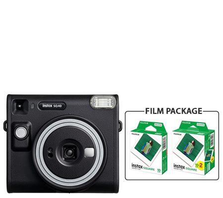 Fujifilm Instax Square SQ40 Film Package Instant Camera