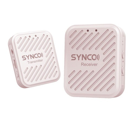 Synco G1-A1 Pink Digital Wireless Microphone System TX+RX for Camera / Smartphone