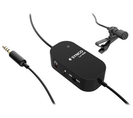 Synco Lav-S6M Omnidirectional Lavalier Microphone with Real-Time Audio Monitoring