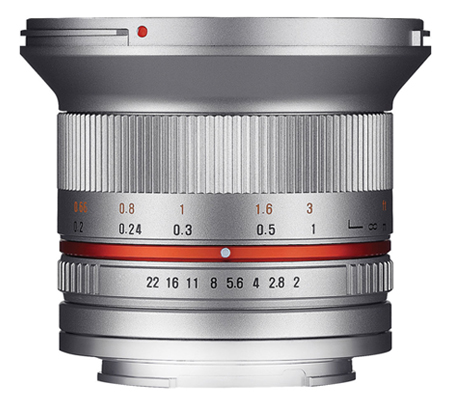 Samyang 12mm f/2 NCS CS for Fujifilm X Mount APSC Silver