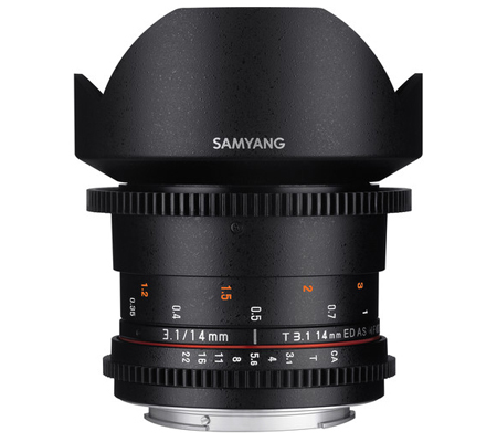 Samyang VDSLR 14mm T3.1 MK2 Cine Lens for Sony FE Mount Full Frame