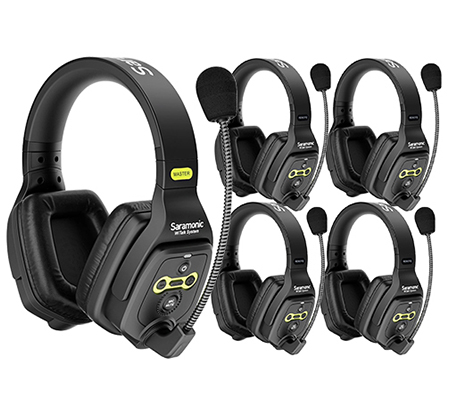 Saramonic WiTalk WT5D Full-Duplex Wireless Intercom Headset System