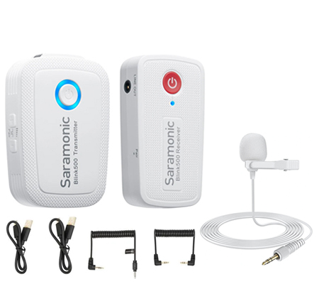 Saramonic Blink 500 B1W TXW+RXW Wireless Microphone for Camera & Mobile Device White