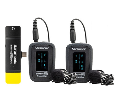 Saramonic Blink 500 Pro B6 TX+TX+RXUC Wireless Omni Lavalier Mic for USB Type-C Devices